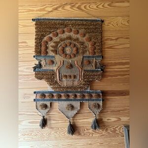 Vintage Bohemian Wall Hanging Don Freedman mid century modern